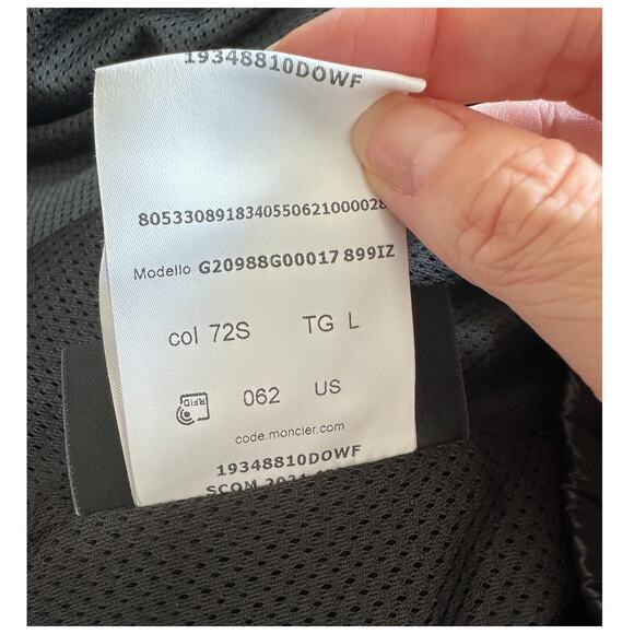 Moncler Grenoble White Heart Print Faux Fur Fuzzy Oversized Hoodie Jacket Large - Picture 13 of 16